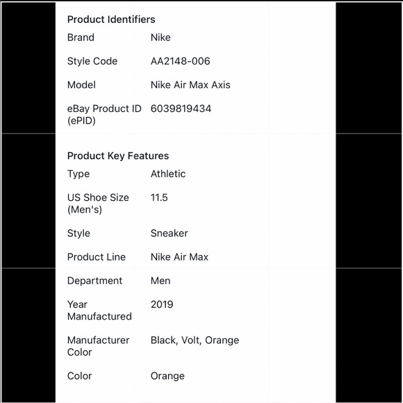 GentlyUsed Nike Air Max  Axis Sunset Volt Shoes - Picture 16 of 16